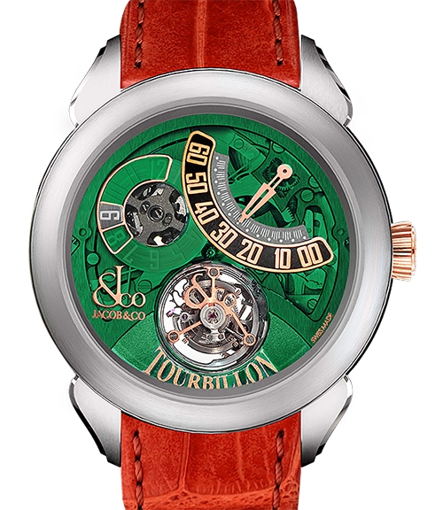Review Jacob & Co Replica PT510.24.NS.PG.A Palatial Flying Tourbillon Jumping Hours watch
